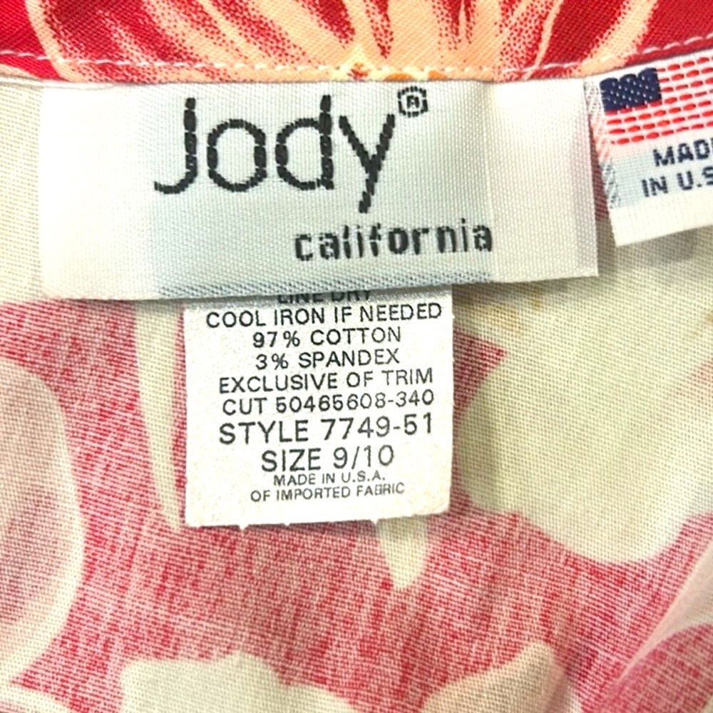 Vintage Jody of California Floral & Lace Box Pleat Cottagecore Dress - Picture 3 of 13